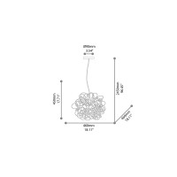 copy of Ideal Lux Vortex suspension lamp