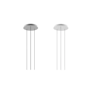 Zafferano ceiling rose for multiple suspension with 3 lights