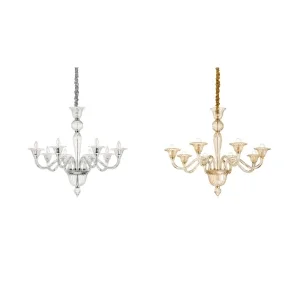 Ideal Lux Brigitta sp8 lampada a sospensione in vetro soffiato