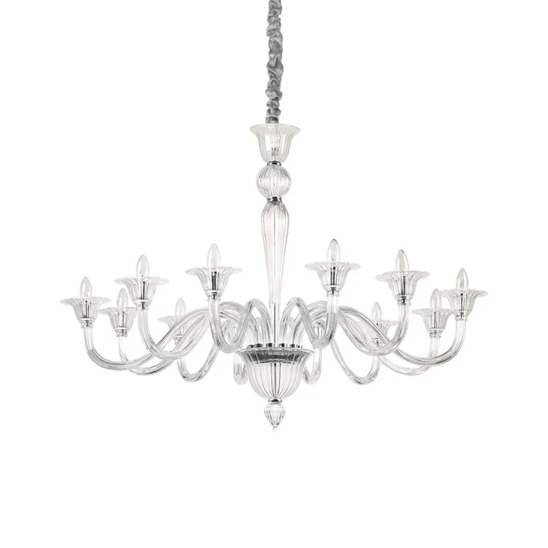 Ideal Lux Brigitta sp12 suspension lamp in blown glass Ideal Lux Brigitta sp12 suspension lamp in blown glass