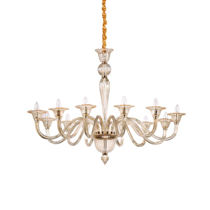 Ideal Lux Brigitta sp12 suspension lamp in blown glass Ideal Lux Brigitta sp12 suspension lamp in blown glass