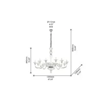 Ideal Lux Brigitta sp12 lampada a sospensione in vetro soffiato