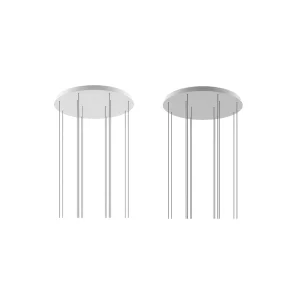 Zafferano ceiling rose for multiple suspension with 13 lights