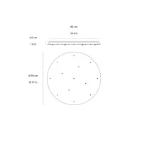 Zafferano ceiling rose for multiple suspension with 13 lights Zafferano ceiling rose for multiple suspension with 13 lights