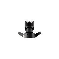 Ideal Lux Bento adjustable black recessed spotlight with shaper