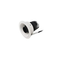 Ideal Lux Bento adjustable white recessed spotlight with shaper