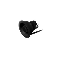 Ideal Lux Bento adjustable black recessed spotlight with shaper
