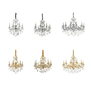 Ideal Lux Gioconda suspension lamp in crystal