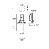 Flos UT Downlight Trim 57 faretto incasso