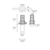 Flos UT Downlight No Trim 57 faretto incasso