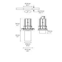 Flos UT Downlight Trim 86 faretto incasso
