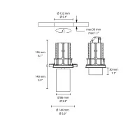 Flos UT Downlight No Trim 86 faretto incasso