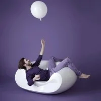 Slide Chubby decorative armchair