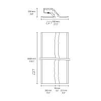 Flos Wall Rupture profilo da incasso