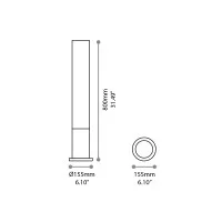 Ideal Lux Edo garden bollard