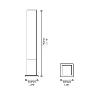 Ideal Lux Edo garden bollard Ideal Lux Edo garden bollard