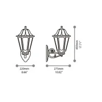 Ideal Lux Dafne lampada da parete da esterno IP55