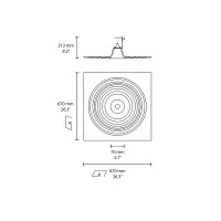 Flos Teardrop profilo da soffitto