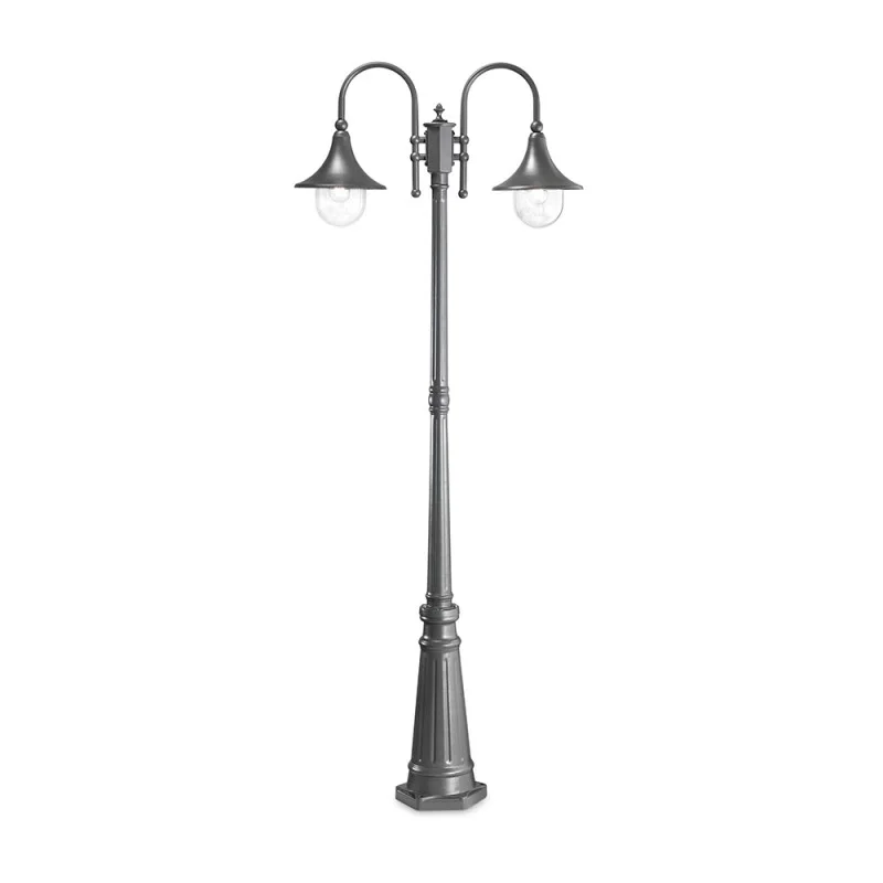Ideal Lux Cima outdoor street lamp in aluminum