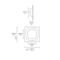 copy of Flos Teardrop ceiling profile