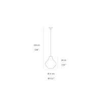 Zafferano Sixties suspension lamp