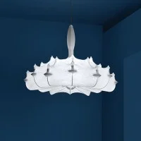 Flos Zeppelin Bianco Lampada a Sospensione Lampadario Resina