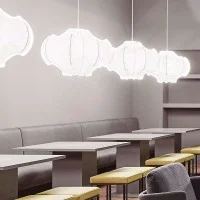 Flos Viscontea Bianco Lampada a Sospensione Lampadario in