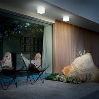 Ideal Lux Luna ceiling lamp for outdoor use