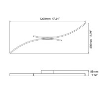 Vivida Hyperbola led ceiling lamp