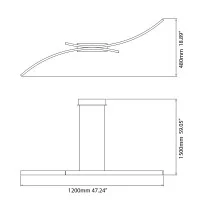 Vivida Hyperbola led suspension lamp