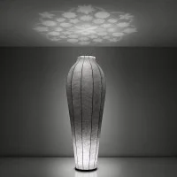 Flos Chrysalis Lampada da Terra bianco in Resina Cocoon By