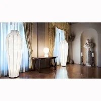 Flos Chrysalis Floor Lamp white Cocoon Resin By Marcel Wanders
