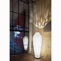 Flos Chrysalis Lampada da Terra bianco in Resina Cocoon By