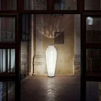 Flos Chrysalis Floor Lamp white Cocoon Resin By Marcel Wanders