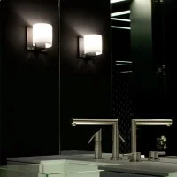 Flos Tilee Applique Wall Lamp Chrome/White By Marcello Ziliani