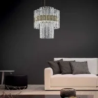 Masiero Vegas double led suspension lamp