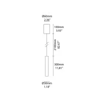 Logica Shanghai lampada a sospensione led Ø30mm