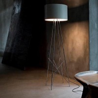 Flos Ray F1 Floor Lamp with lampshade dimmable by Rodolfo