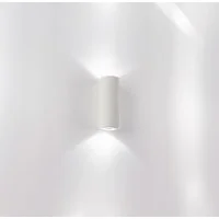 Molveno Pipe Round Lampada da Parete Biemissione Gesso
