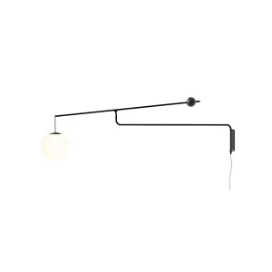 Luceplan Malamata black wall lamp