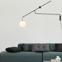 Luceplan Malamata black wall lamp