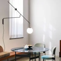 Luceplan Malamata black wall lamp