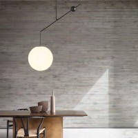 Luceplan Malamata 48 black suspension lamp