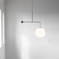 Luceplan Malamata 48 black suspension lamp