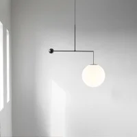 Luceplan Malamata 48 lampada a sospensione nera
