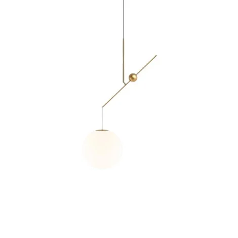 Luceplan Malamata 48 brass suspension lamp