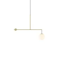 Luceplan Malamata 22 brass suspension lamp