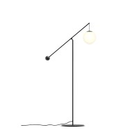 Luceplan Malamata lampada da terra nera