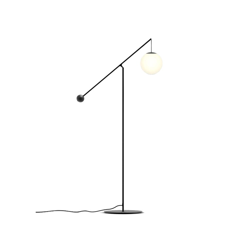 Luceplan Malamata lampada da terra nera