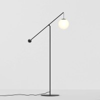 Luceplan Malamata lampada da terra nera